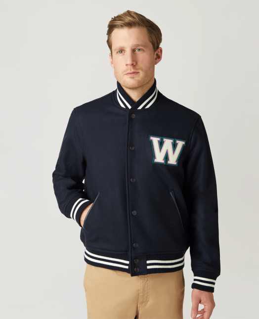 The Wimbledon Online Shop ︳ Mens Varsity Jacket - Navy
