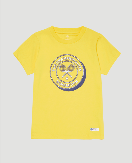 Kids Drawn Logo T-Shirt - Yellow
