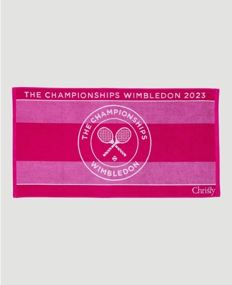 Wimbledon Championships Towel 2023 - Seasonal Pink & Fuchsia